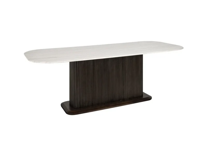 Richmond Interiors Esstisch Mayfield 230cm - Mangoholz & Marmor