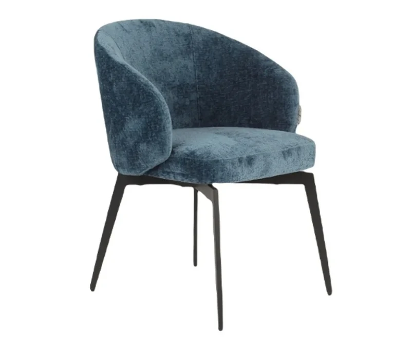 Richmond Interiors Stuhl Amphara blue chenille