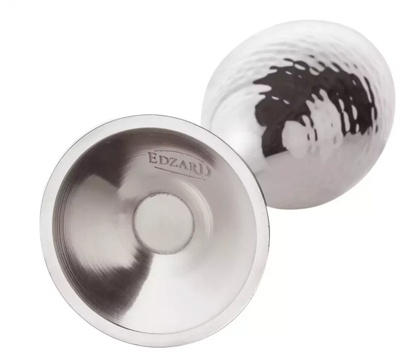 Edzard 2er-Set Sektkelch Dodo (Höhe 23 cm, Füllmenge 200 ml), gehämmert, edel versilbert