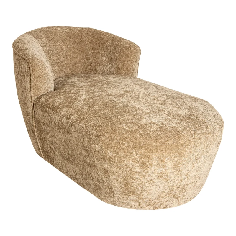 PTMD langer Sofasessel Grasa Cream 6051 Fiore aus Stoff