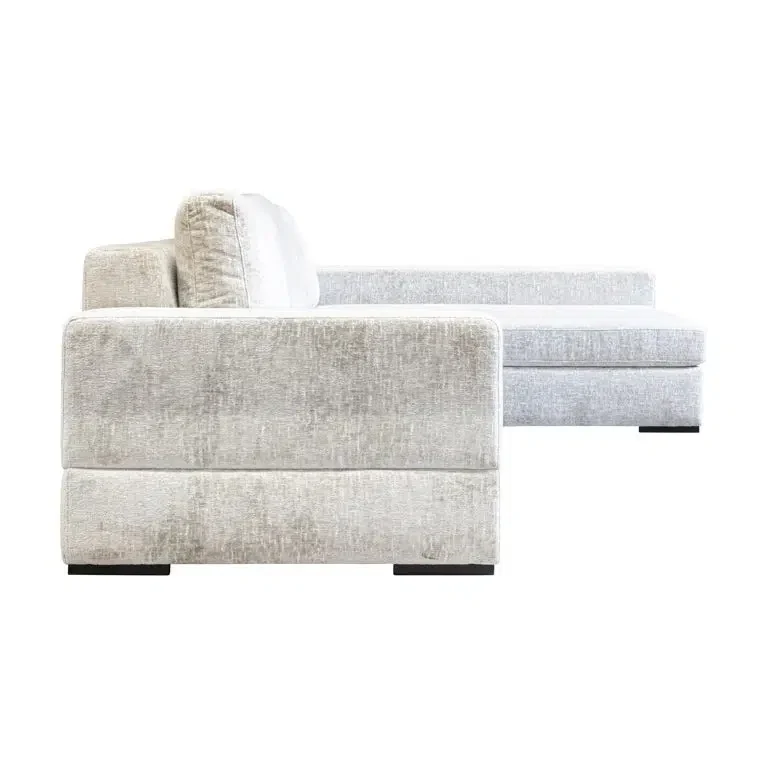 Richmond Interiors Couch Pasha 3 Sitzer + Lounge Rechts pearl island (Island pearl 106)