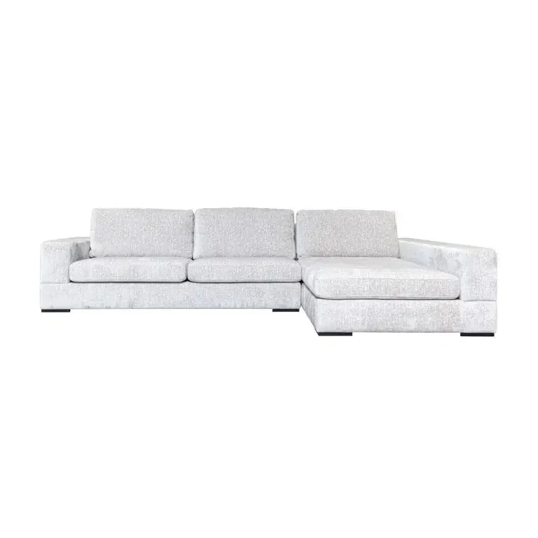 Richmond Interiors Couch Pasha 3 Sitzer + Lounge Rechts pearl island (Island pearl 106)