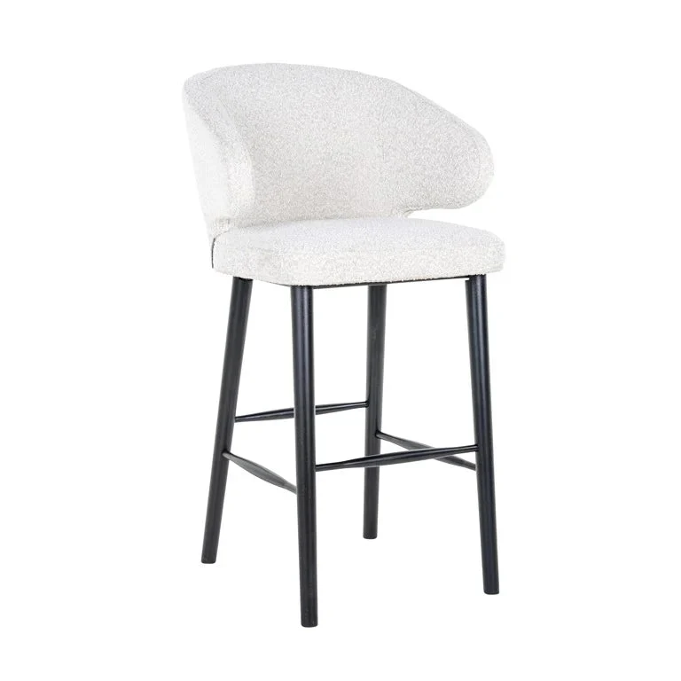 Richmond Interiors Barstuhl Indigo white bouclét
