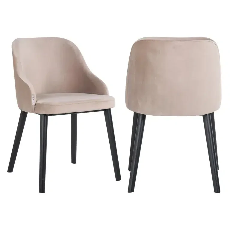 Richmond Interiors Stuhl Twiggy black chenille