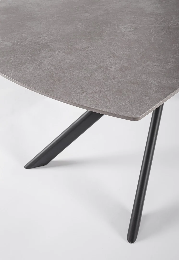 Tavolo allungabile in gres porcellanato effetto marmo 160-240x90 cm