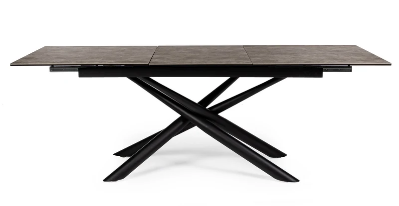 Tavolo allungabile in ceramica su vetro temperato 160-220x90 cm