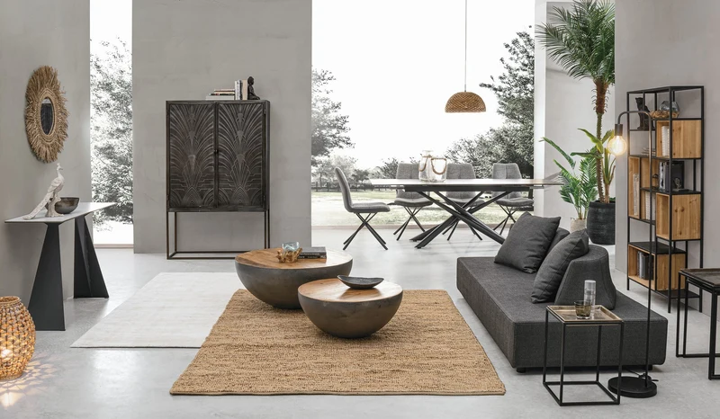 Tavolo allungabile in ceramica su vetro temperato 160-220x90 cm