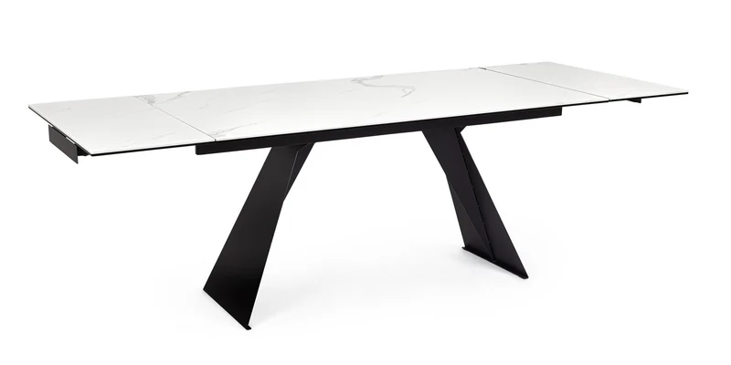 Tavolo allungabile in ceramica su vetro temperato 160-240x90 cm