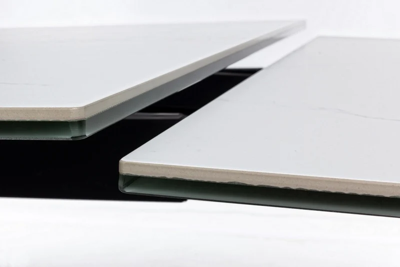 Tavolo allungabile in ceramica su vetro temperato 160-240x90 cm