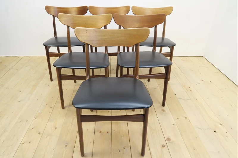 Set di 6 sedie in teak di Schiønning & Elgaard per Randers, Danimarca 1960