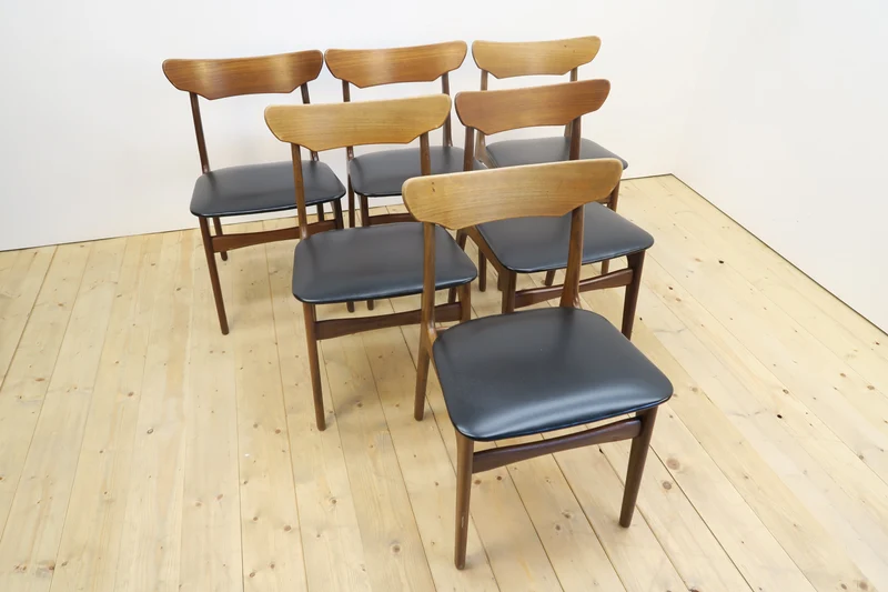 Set di 6 sedie in teak di Schiønning & Elgaard per Randers, Danimarca 1960