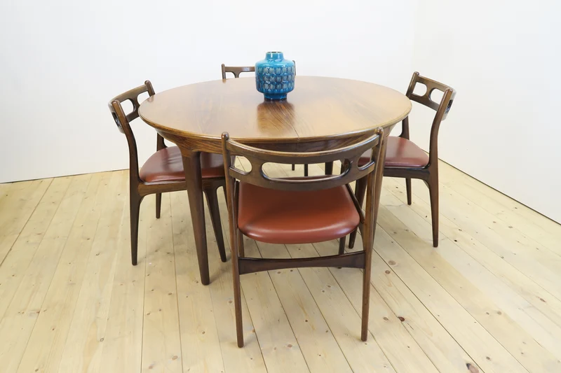 Set di 4 sedie modello 138 di Johannes Andersen per Uldum Møbelfabrik, Danimarca 1960