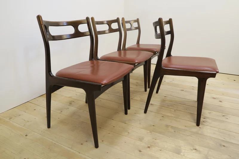 Set di 4 sedie modello 138 di Johannes Andersen per Uldum Møbelfabrik, Danimarca 1960