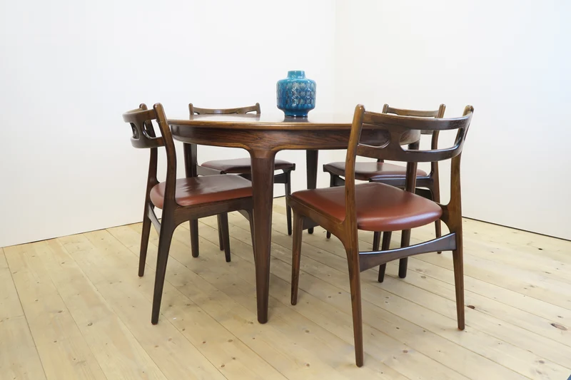 Set di 4 sedie modello 138 di Johannes Andersen per Uldum Møbelfabrik, Danimarca 1960