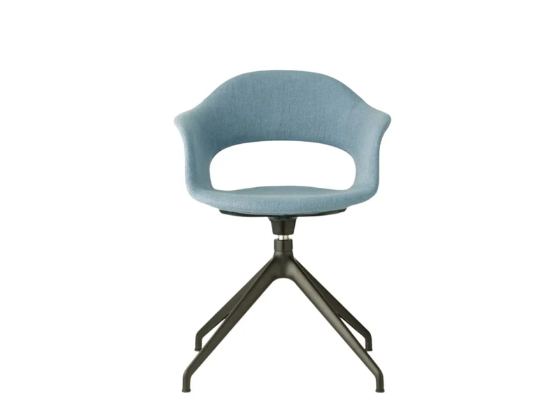 S•CAB Lady B Pop Swivel Armchair | Italian Upholstered Office Chair