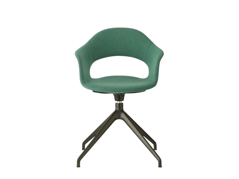 S•CAB Lady B Pop Swivel Armchair | Italian Upholstered Office Chair