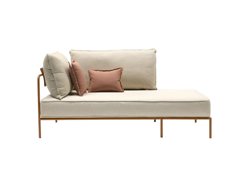 Luxury Outdoor Chaise Longue with Removable Cushions | Flap 2902 by S•CAB