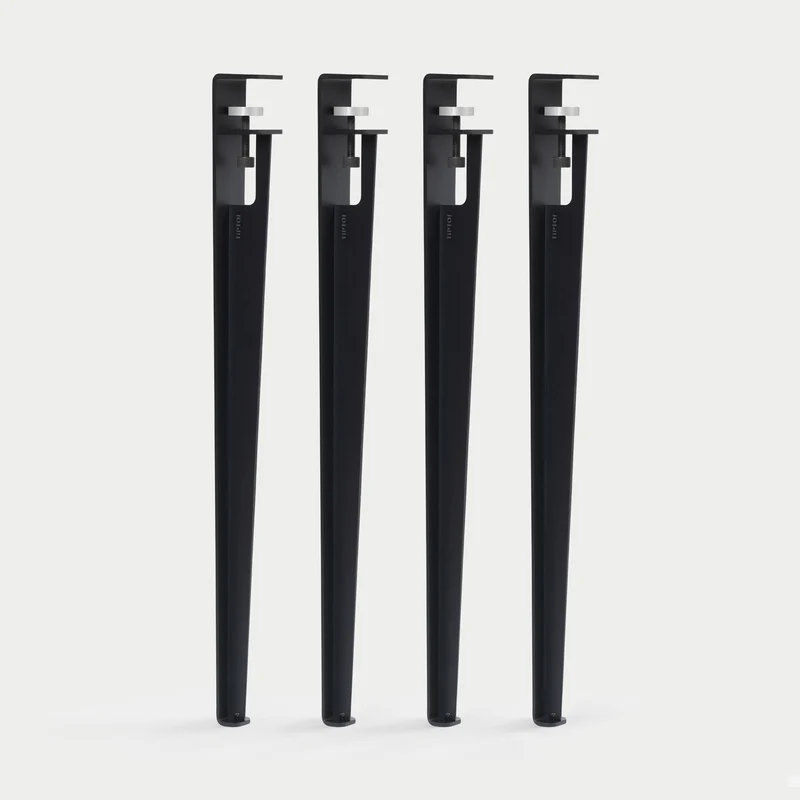 Lot de 4 pieds de table - 75cm