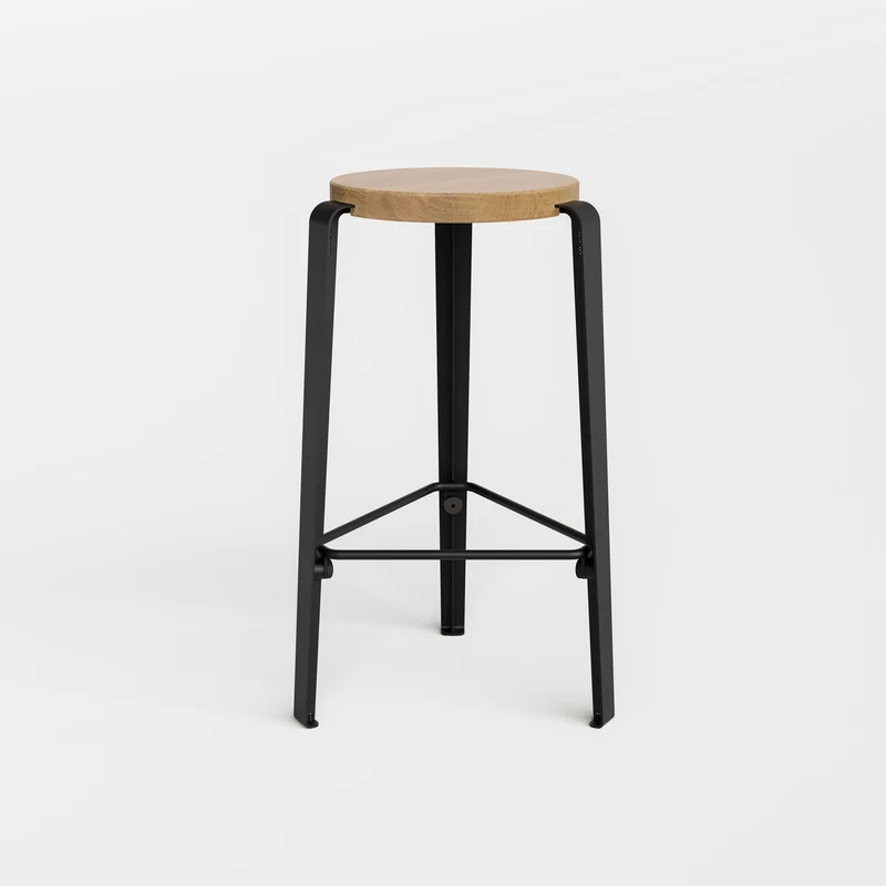Tabouret de bar LOU - chêne massif