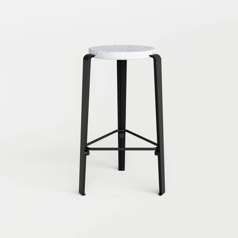 Tabouret de bar LOU - plastique recyclé Venezia