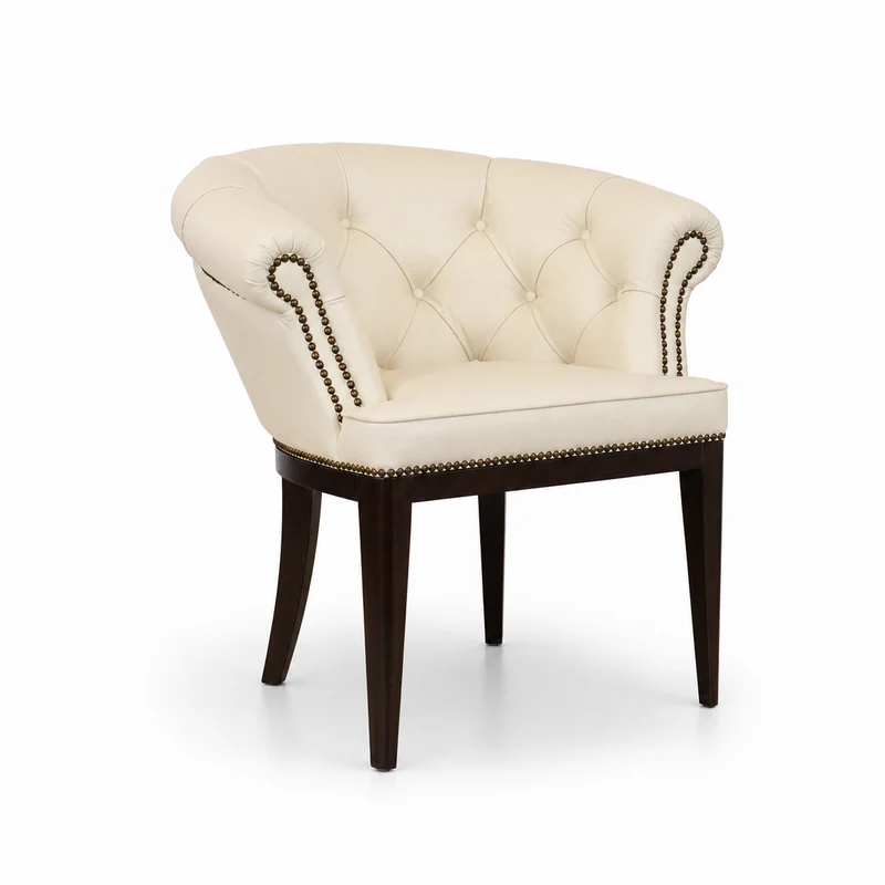Sedia Chesterfield Diana Pelle Primo Fiore Premium – Eleganza Classica e Comfort Artigianale