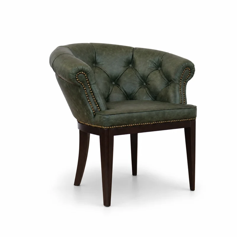 Sedia Chesterfield Diana Pelle Primo Fiore Premium – Eleganza Classica e Comfort Artigianale