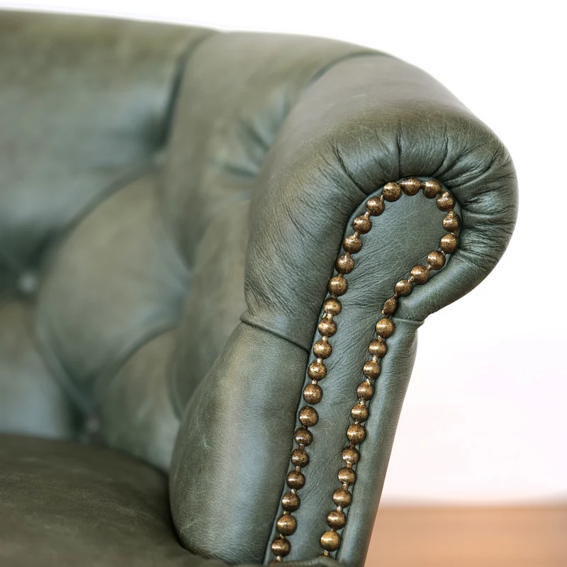 Sedia Chesterfield Diana Pelle Primo Fiore Premium – Eleganza Classica e Comfort Artigianale