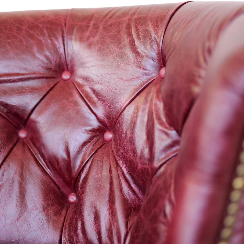 Sedia Chesterfield Diana Pelle Primo Fiore Premium – Eleganza Classica e Comfort Artigianale