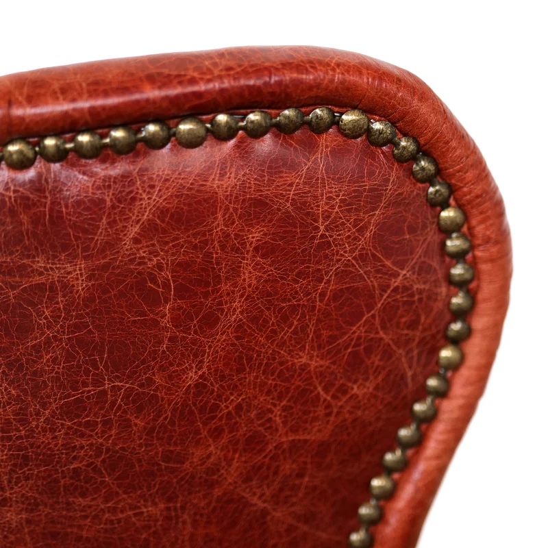 Sedia Cosmo in Pelle Primo Fiore Premium - Struttura Legno Massello - Design Iconico