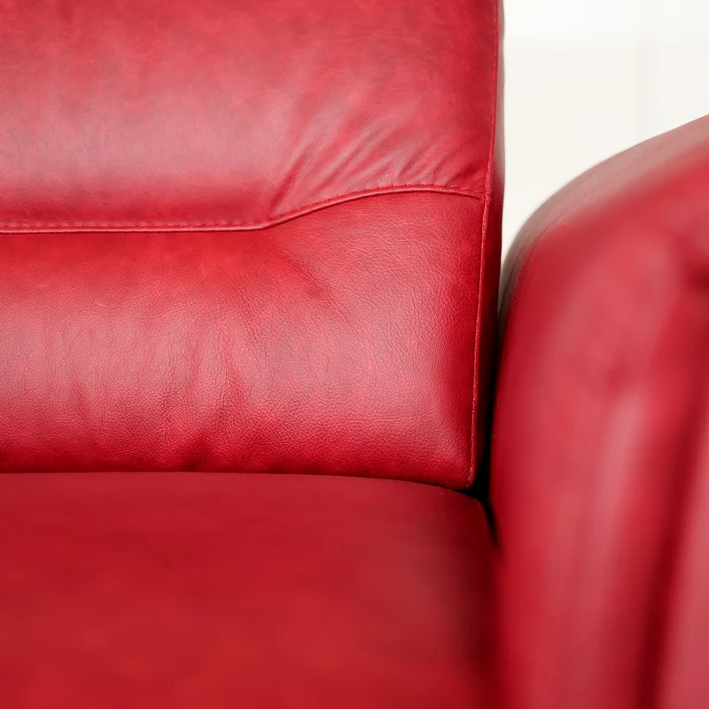 Poltrona Costanza Pelle Fiore Premium - Relax Elettrico 2 Motori - Girevole