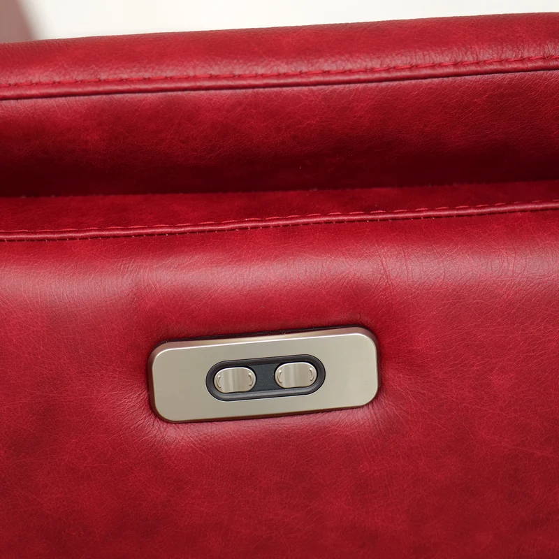 Poltrona Costanza Pelle Fiore Premium - Relax Elettrico 2 Motori - Girevole