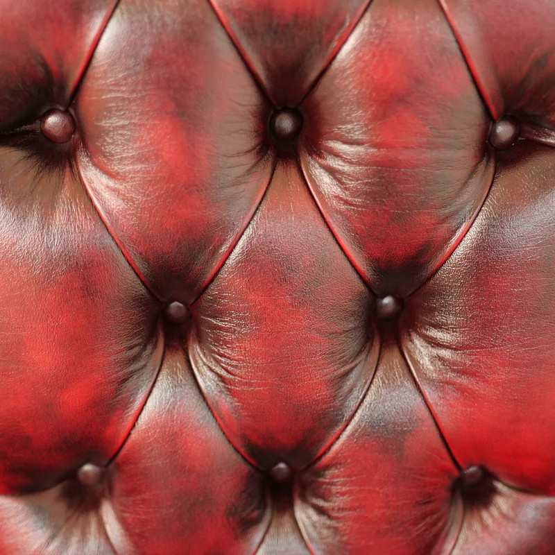 Poltrona Presidenziale Oxford Chesterfield Pelle Primo Fiore Premium - Base in Legno