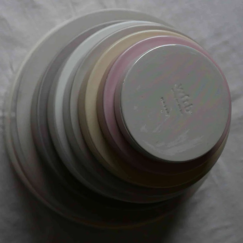 Ceramic Concentric Platters LA CERCHIA - CIRCONVALLAZIONE Set of Six by Germana Scapellato for Wtfb