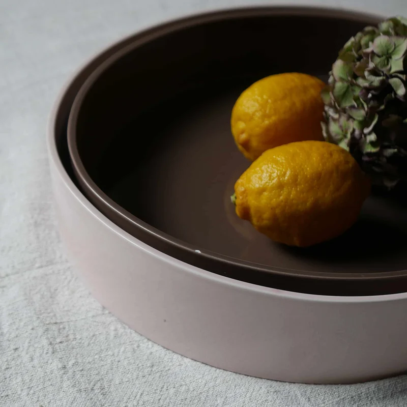 Ceramic Concentric Platters LA CERCHIA - CIRCONVALLAZIONE Set of Six by Germana Scapellato for Wtfb