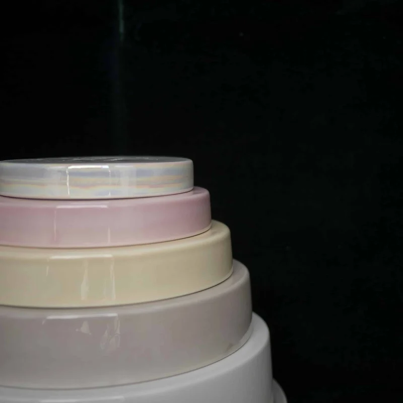 Ceramic Concentric Platters LA CERCHIA - CIRCONVALLAZIONE Set of Six by Germana Scapellato for Wtfb