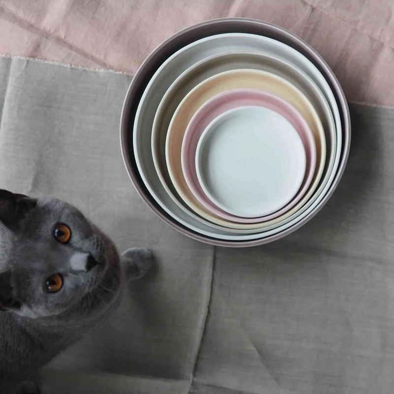 Ceramic Concentric Platters LA CERCHIA - CIRCONVALLAZIONE Set of Six by Germana Scapellato for Wtfb