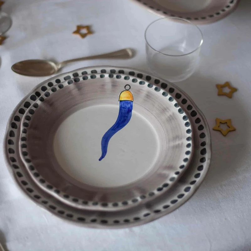 Ceramic Dinner Plate VIETRI - FORTUNA by Germana Scapellato for Wtfb