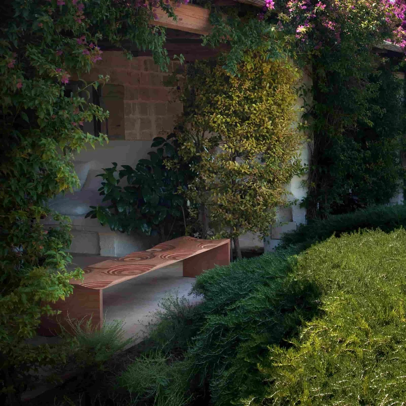 Outdoor Wooden Bench RIPPLES by Toyo Ito for Horm