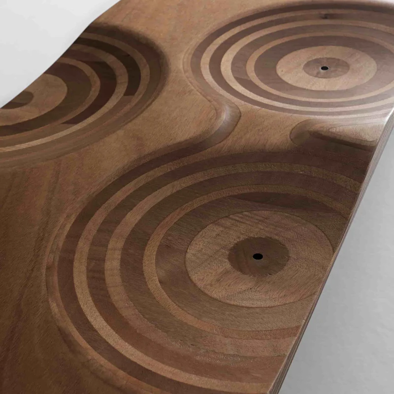 Outdoor Wooden Bench RIPPLES by Toyo Ito for Horm