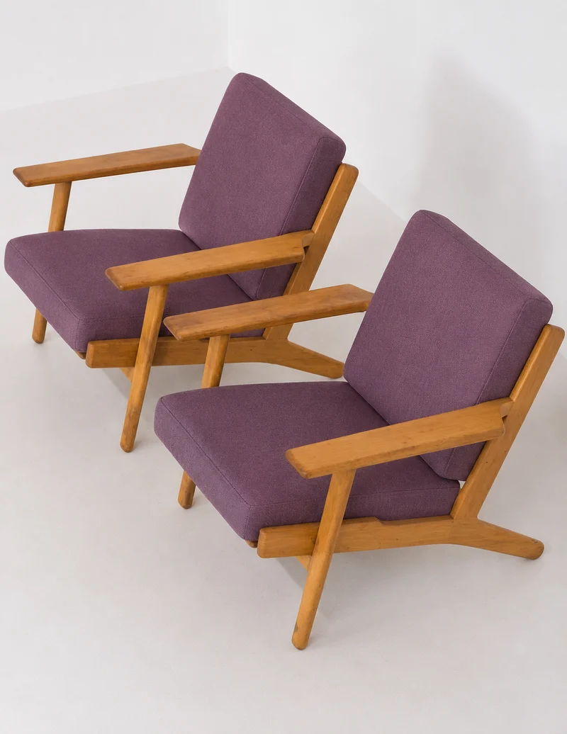 Coppia di poltrone GE290 di Hans J. Wegner per Getama, 1960