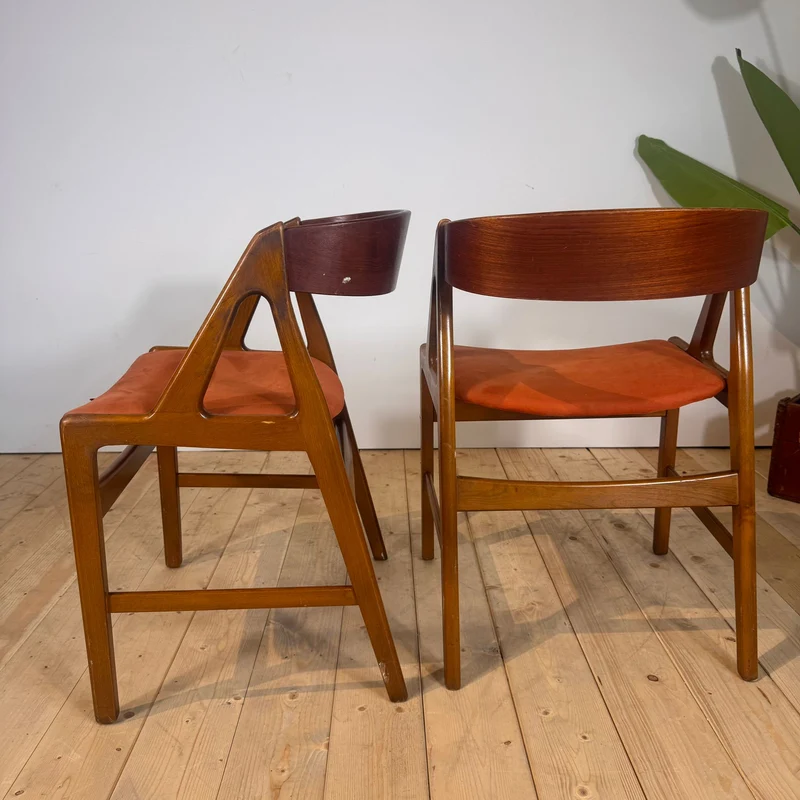 Set di 6 sedie Model 71 di Henning Kjærnulf per Boltinge Stolefabrik, anni ’60