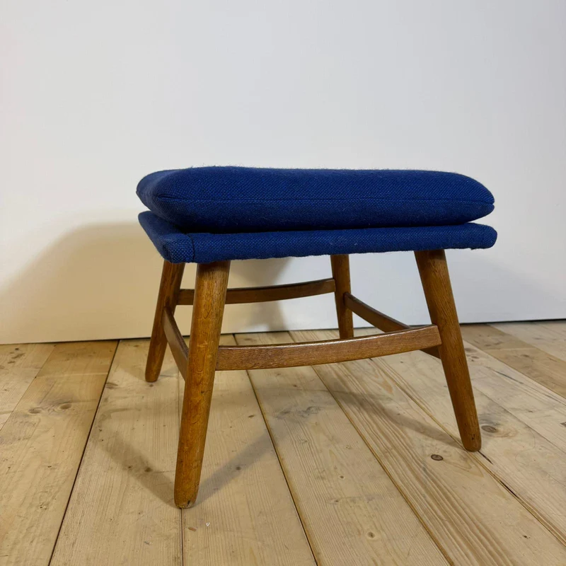 Pouf / Poggiapiedi Danese Mid-Century Modern con Cuscino – 1960