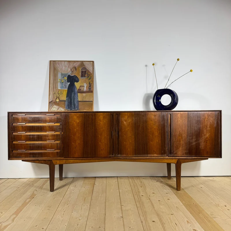 Sideboard Danese in Palissandro – Knud Nielsen per Løsning Møbelfabrik - Manifattura Mid-Century Modern, 1960