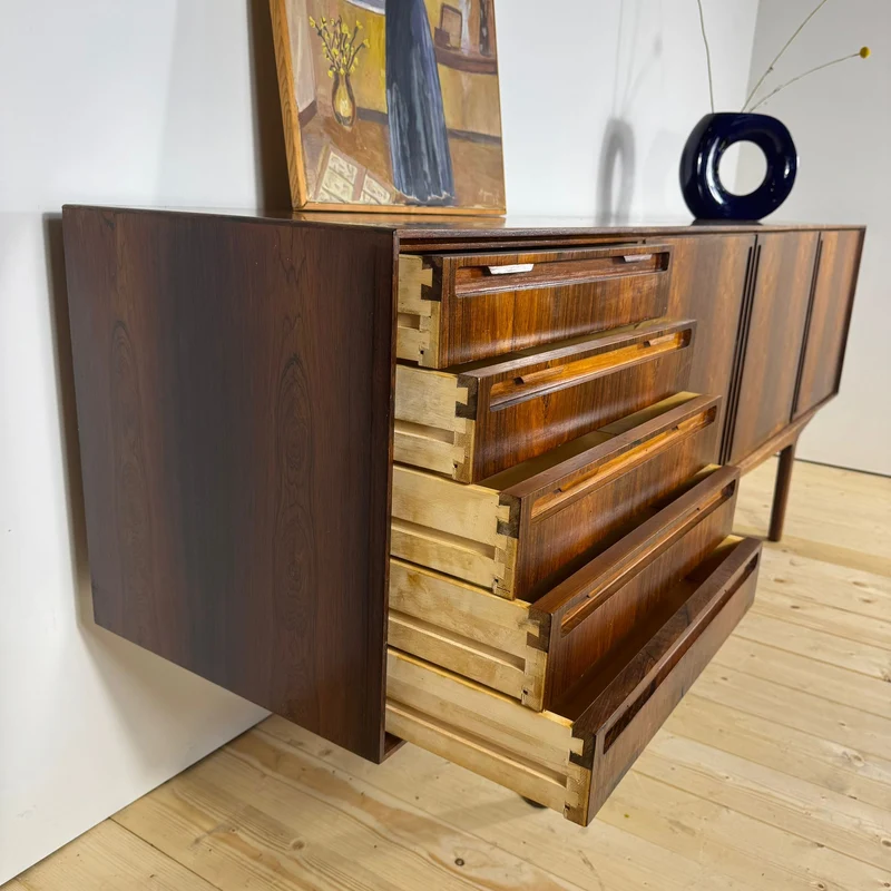 Sideboard Danese in Palissandro – Knud Nielsen per Løsning Møbelfabrik - Manifattura Mid-Century Modern, 1960