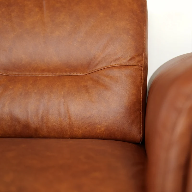 Poltrona Costanza Pelle Fiore Premium - Relax Elettrico 2 Motori - Girevole