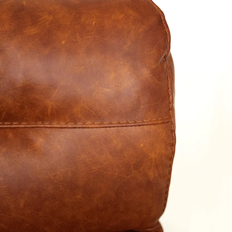Poltrona Costanza Pelle Fiore Premium - Relax Elettrico 2 Motori - Girevole