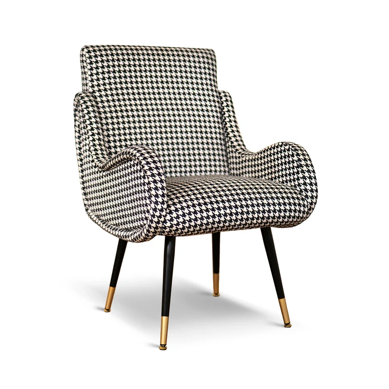 Sedia Miss in Tessuto Pied de Poule - Design Iconico