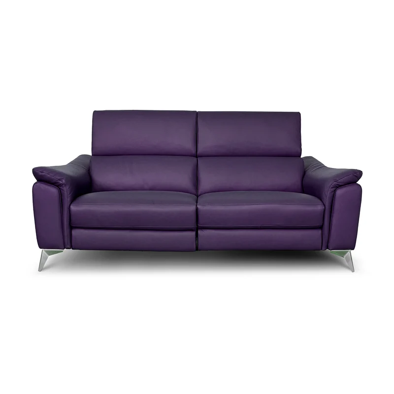 Divano Flow Relax Reclinabile in Pelle Primo Fiore – 2 posti Doppia Motorizzazione, Design Moderno