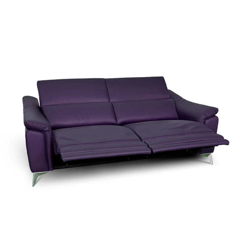 Divano Flow Relax Reclinabile in Pelle Primo Fiore – 2 posti Doppia Motorizzazione, Design Moderno