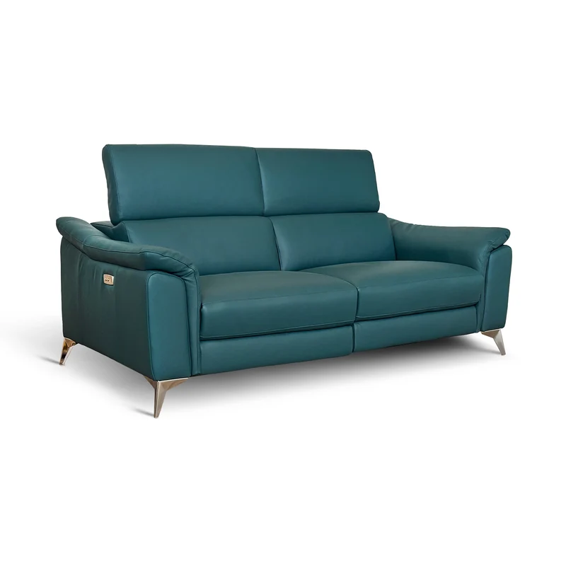 Divano Flow Relax Reclinabile in Pelle Primo Fiore – 2 posti Doppia Motorizzazione, Design Moderno